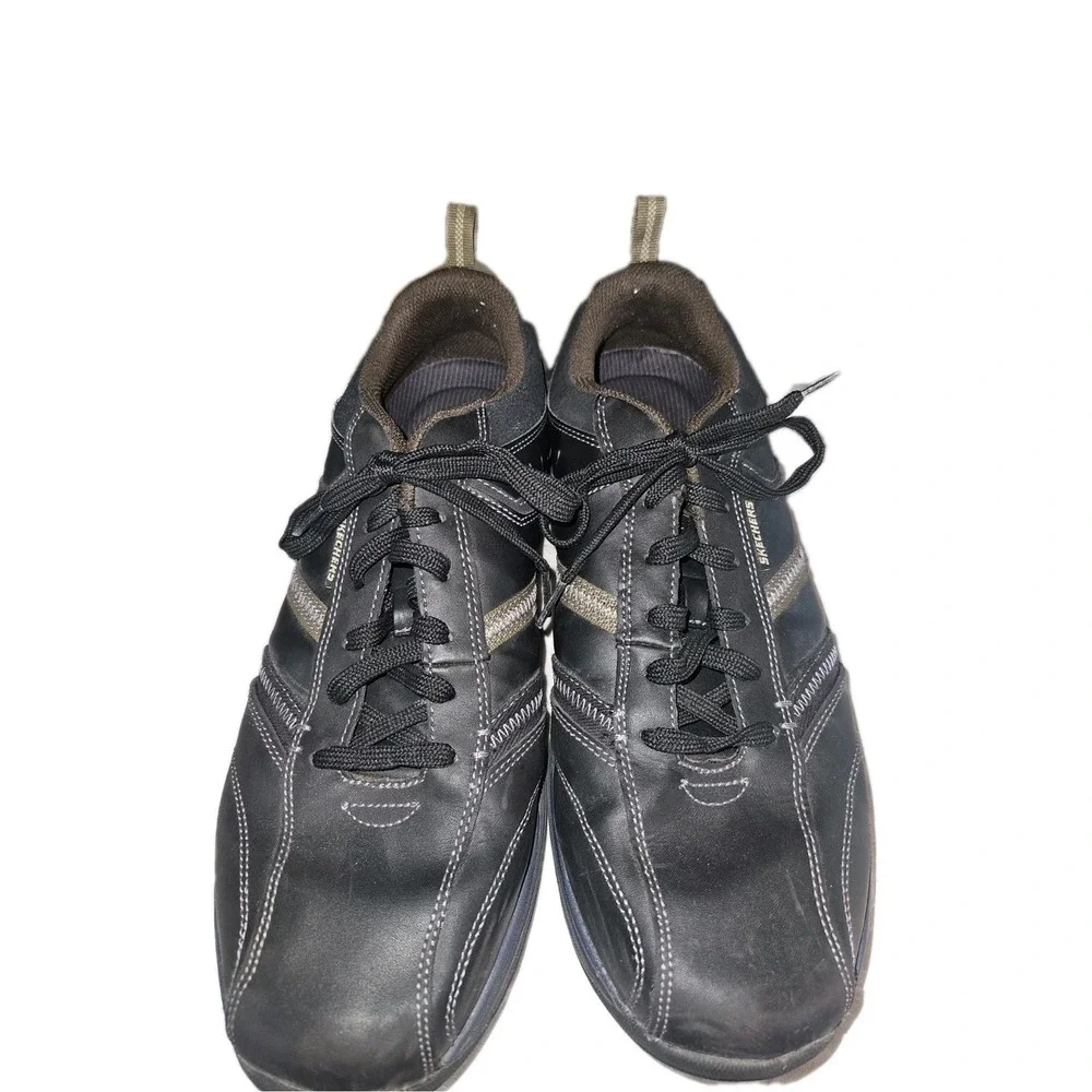 SKECHERS MENS SNEAKERS SHOES 13‎ BROWN LEATHER CASUAL OXFORDS SHOES